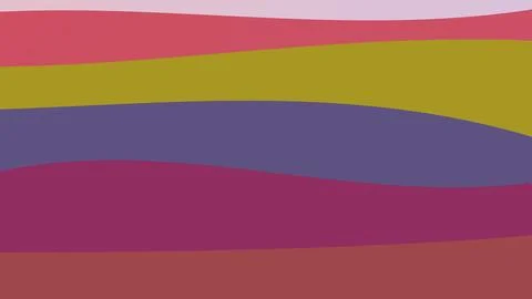 Minimalist abstract background featuring colorful horizontal wavy layers an.. 库存插图