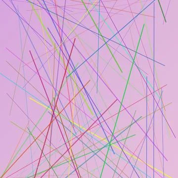 Minimalist abstract background featuring colorful intersecting lines on a s.. Stock Illustration