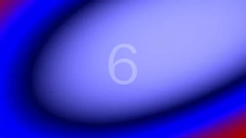 Minimalist abstract background gradient blue red number nine design Stock Footage 342206195