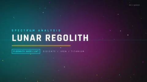 Minimalist Abstract Background: Lunar Regolith Text Overlay for Space Scien.. Stock-Footage 337656689