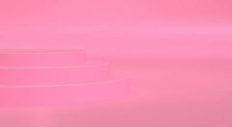 Minimalist abstract background, Pink primitive geometrical figures, pastel co Stock Illustration