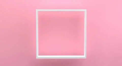 Minimalist abstract background, Pink primitive geometrical figures, pastel co Stock Illustration