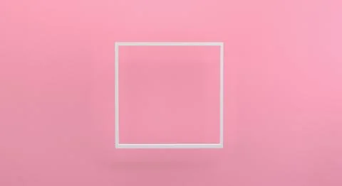 Minimalist abstract background, Pink primitive geometrical figures, pastel co Stock Illustration