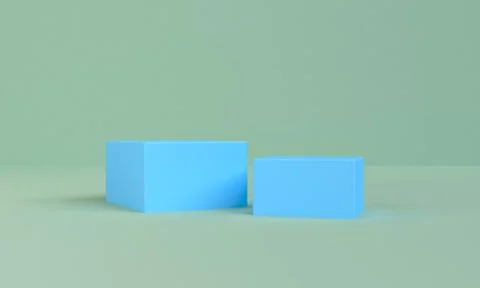 Minimalist abstract background, primitive geometrical figures, pastel colors, Stock Illustration