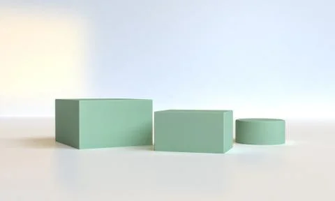 Minimalist abstract background, primitive geometrical figures, pastel colors, Stock Illustration
