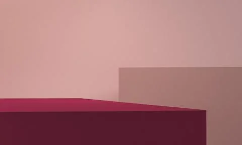 Minimalist abstract background, primitive geometrical figures, pastel colors, Stock Illustration
