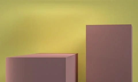 Minimalist abstract background, primitive geometrical figures, pastel colors, Stock Illustration