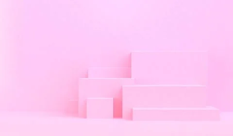 Minimalist abstract background, primitive geometrical figures, pastel colors, Stock Illustration