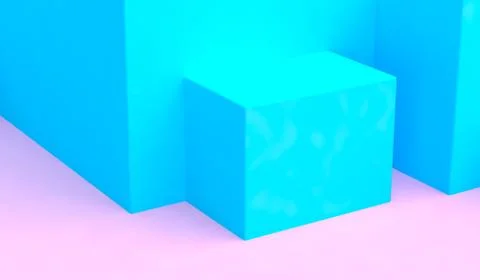 Minimalist abstract background, primitive geometrical figures, pastel colors, Stock Illustration