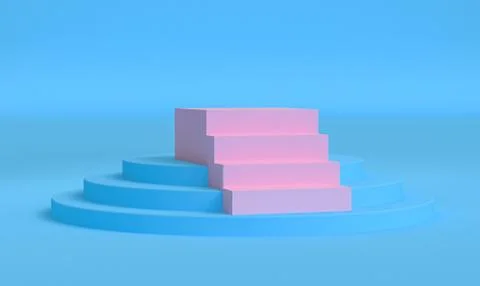 Minimalist abstract background, primitive geometrical figures, pastel colors, Stock Illustration