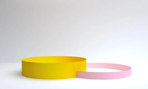 Minimalist abstract background, primitive geometrical figures, pastel colors, Stock Illustration