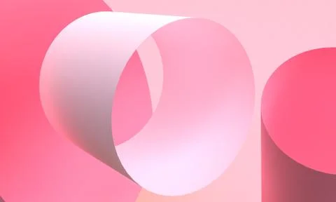 Minimalist abstract background, primitive geometrical figures, pastel colors, Stock Illustration