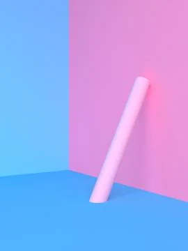 Minimalist abstract background, primitive geometrical figures, pastel colors, Stock Illustration