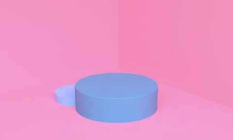 Minimalist abstract background, primitive geometrical figures, pastel colors, Stock-Illustration