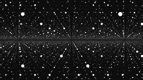 Minimalist abstract background. Seamless loop. Infinite space background. Matrix Illustrazione stock