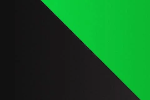 Minimalist Abstract Background with Sharp Diagonal Split of Vibrant Green a.. Stock Illustration