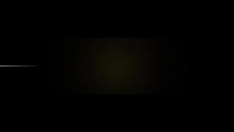 Minimalist abstract background with a single horizontal thin gold glowing l.. Video stock 345080688