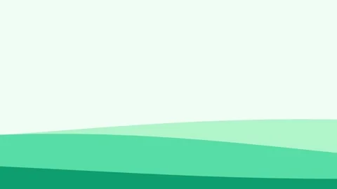 Minimalist abstract background with soft flowing green waves on white space Video stock 335118165