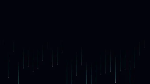 Minimalist abstract background with thin vertical blue light streaks Stock-Footage 338310281