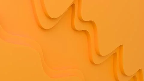 Minimalist abstract background with voluminous curves and soft shadows. Stock Illustration