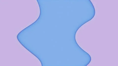 Minimalist abstract background with voluminous curves and soft shadows. Stock Illustration
