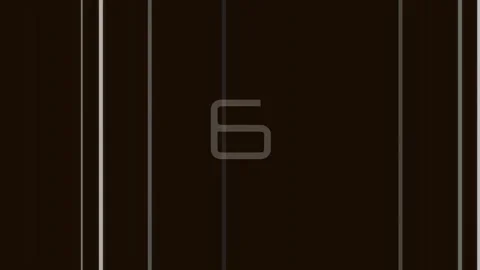 Minimalist abstract black stripe background with glowing white number 9 graph Stock Footage 342206224