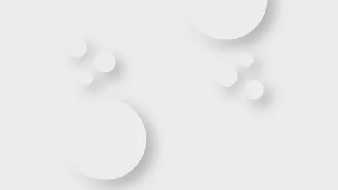 Minimalist Abstract Circle Pattern with Shadows on White Background Видео 341926655