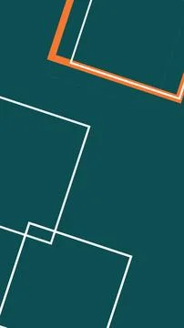 Minimalist abstract composition featuring crisp geometric lines and bold or.. Ilustração Stock