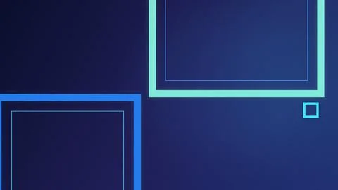 A minimalist abstract composition of outlined squares and rectangles glows .. Illustrazione stock