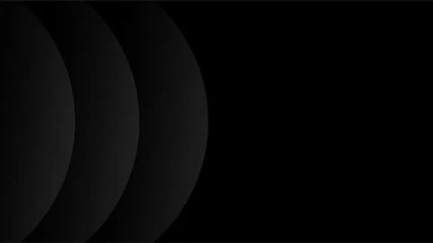 Minimalist abstract dark background with overlapping curved black shapes. Stock Illustration