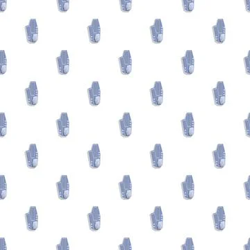 Minimalist abstract data processing unit seamless pattern イラスト素材