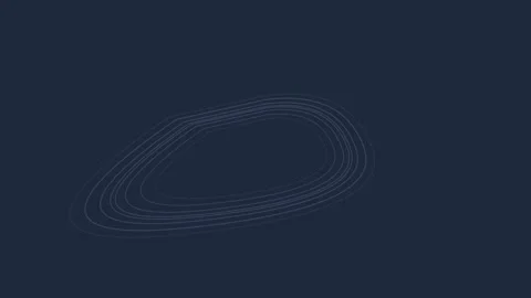 Minimalist abstract design featuring concentric white lines on dark backgroun 库存影片 336262497