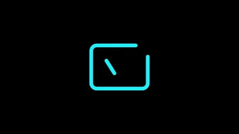 Minimalist abstract design featuring a glowing rectangular outline against .. Stock Footage 337567742