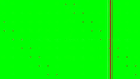 Minimalist abstract design featuring red and white bars on a green screen Video stock 340903780