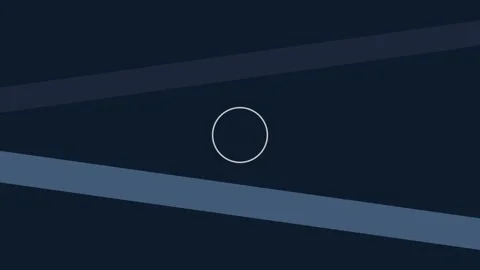 Minimalist abstract design featuring a white circle on dark blue background 库存影片 338310143