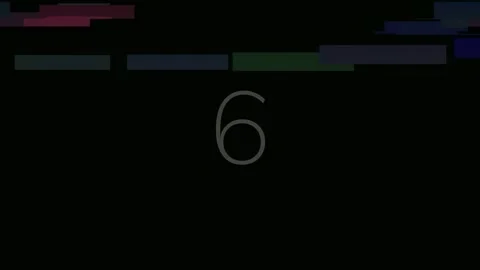 Minimalist abstract design with glowing numerals on dark technological back.. Stock Footage 342206248