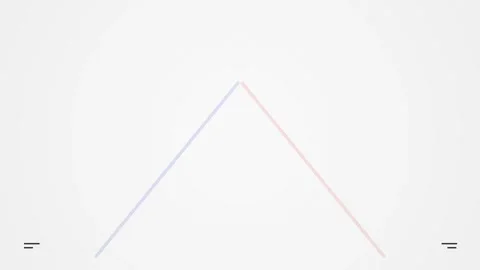 Minimalist abstract diagonal line drawing path reveal on clean backdrop Stock Footage 344517792
