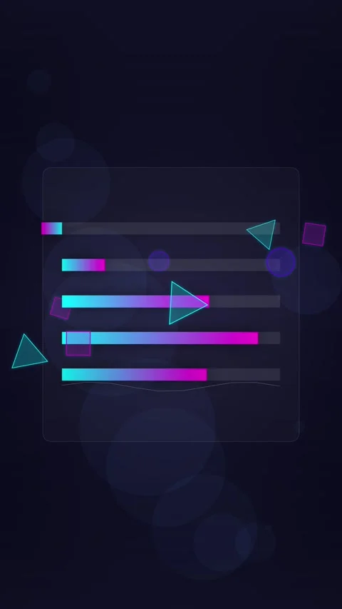 Minimalist abstract equalizer bar graph animation background for modern tec.. Stock-Footage 344941537