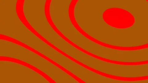 Minimalist abstract flowing orange and red wave background pattern Stock Footage 342161007