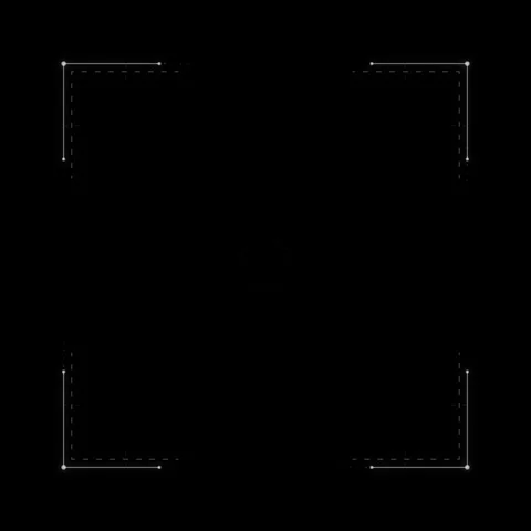 Minimalist Abstract Frame with Corner Elements on Black Background Stock Footage 346283063