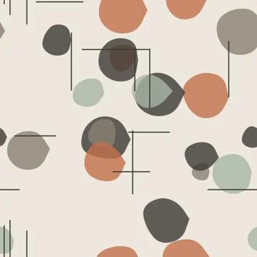 Minimalist abstract geometric circles pattern design for modern branding an.. 库存插图