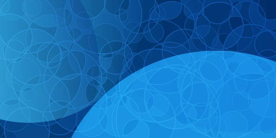 Minimalist abstract geometric gradient design with large dark blue circle s.. Stock Illustration
