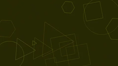 Minimalist abstract geometric lines tracing pattern on deep emerald backgroun Stock Footage 342161102