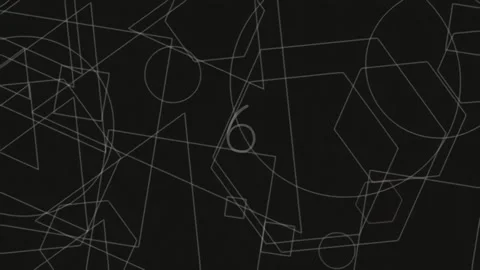 Minimalist abstract geometric network: interconnected white line art on dar.. Stock Footage 342206261