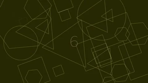 Minimalist Abstract Geometric Pattern Network on Dark Green Tech Background Stock Footage 342206264