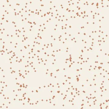 Minimalist abstract geometric pattern with scattered orange diamond shapes .. Stock Illustration