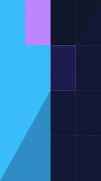 Minimalist abstract geometric vector design with blue and dark purple color.. Stock Illustration