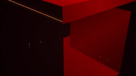 Minimalist abstract geometry red black modern art background lines Stock Footage 344642712