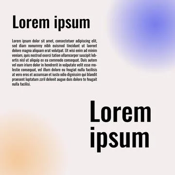 Minimalist abstract gradient blur blue and orange background for social med.. Ilustração Stock