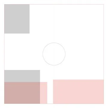 Minimalist abstract graphic composition with geometric shapes and soft past.. イラスト素材